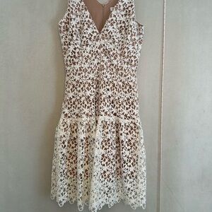 Spring Elegant White Lace Dress